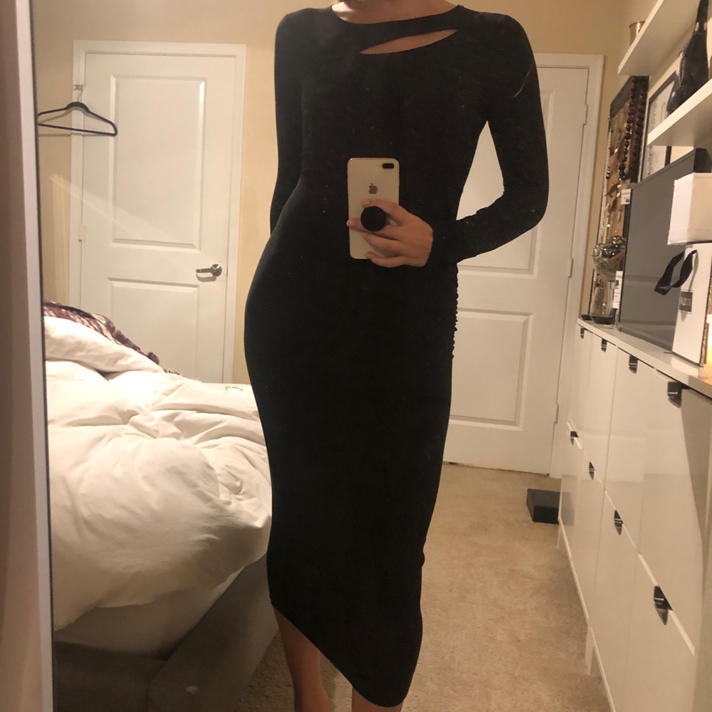Mid-length Black Dress